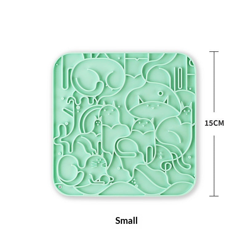 Cross-border New Silicone Pet Slow-Feeding Mat For Licking