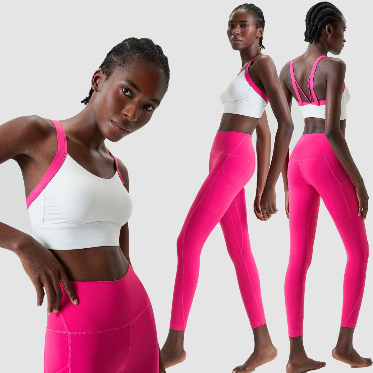 Kitten Ear Fitness Sportswear Tight Base Clothing Yoga Clothes Suit Two Pieces