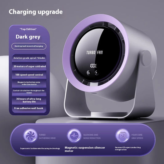 Shaking Head Desktop Small Fan Mute Office Desk Usb Charging