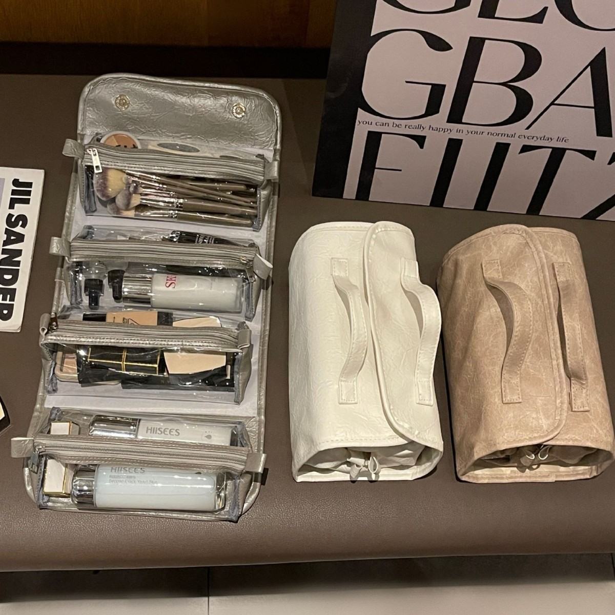 Portable High-Capacity 4-in-1 Makeup Bag For On-the-Go