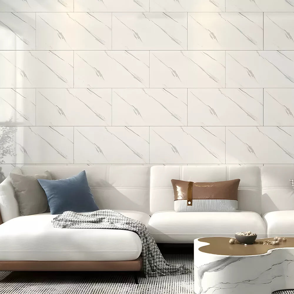 10 Self-adhesive Marble Tile Stickers For Kitchen, Living Room And Bathroom