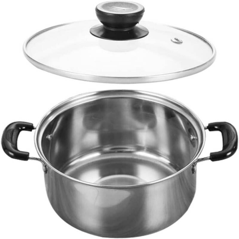 5-Piece Stainless Steel Saucepan Set For Induction And All Hobs, Kitchen Cookware Office & School Supplies