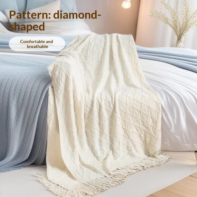 Minimalist Natural And Healing-style Yoga Blanket