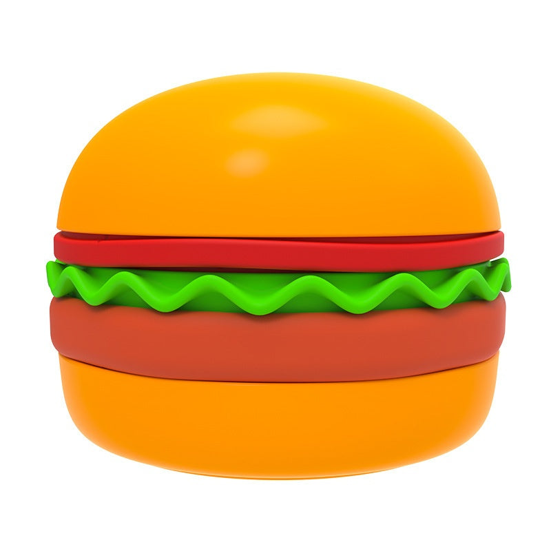 Hamburger Style 5-in-1 Dog Bowl Anti-choke Non-slip Pet Slow Feeding Bowl