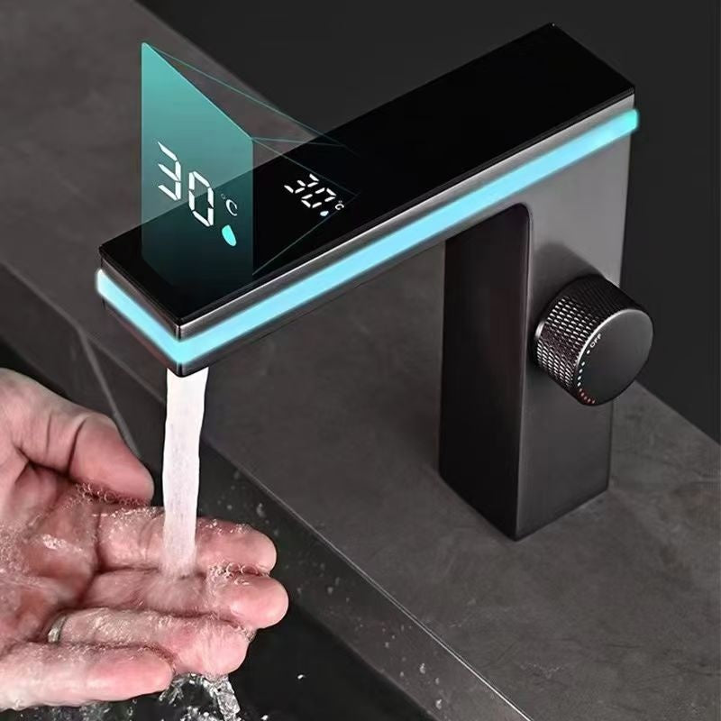 Smart Digital Display Ambient Light Hot And Cold Water Faucet