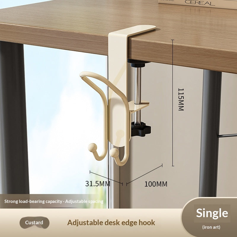 Wall-mounted Desk-side Storage Hook Drill-free And Movable