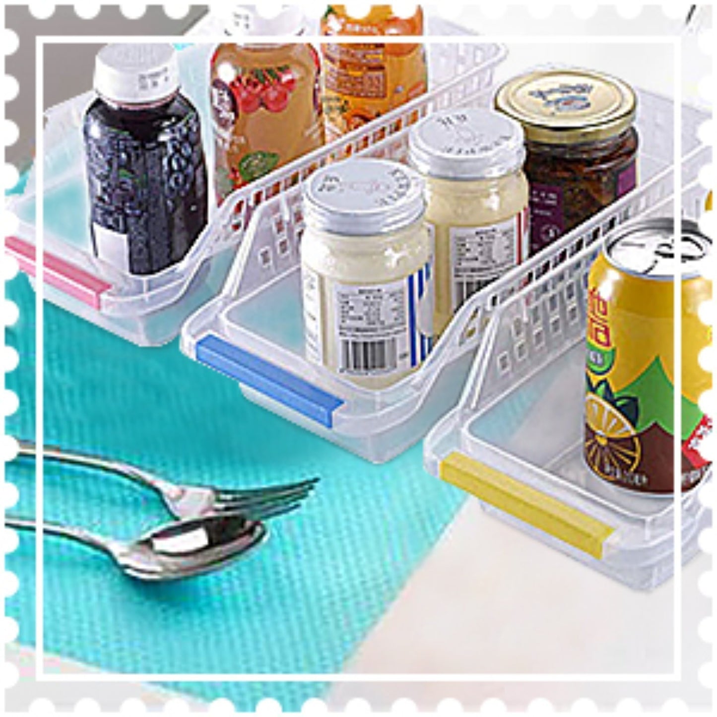 10-Piece Refrigerator Organizer Set – 6 Drawers & 4 Mats For Kitchen, Event, And Party Supplies