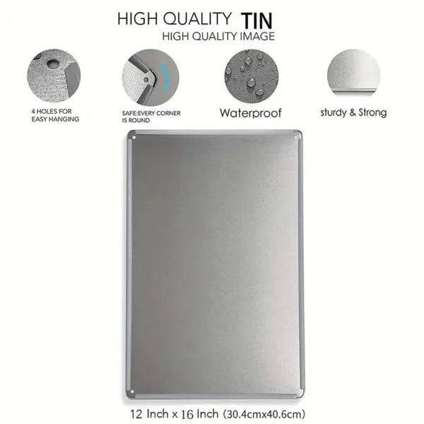 CIFbuy Sarcastic Retro Metal Tin Sign Creative Wall Decor Plaque Unique Decor For Women - TikTok, Temu Pick-up Service