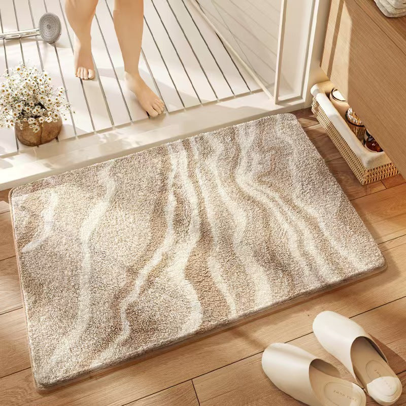 Simple Cashmere-like Non-slip Absorbent Bath And Shower Mat
