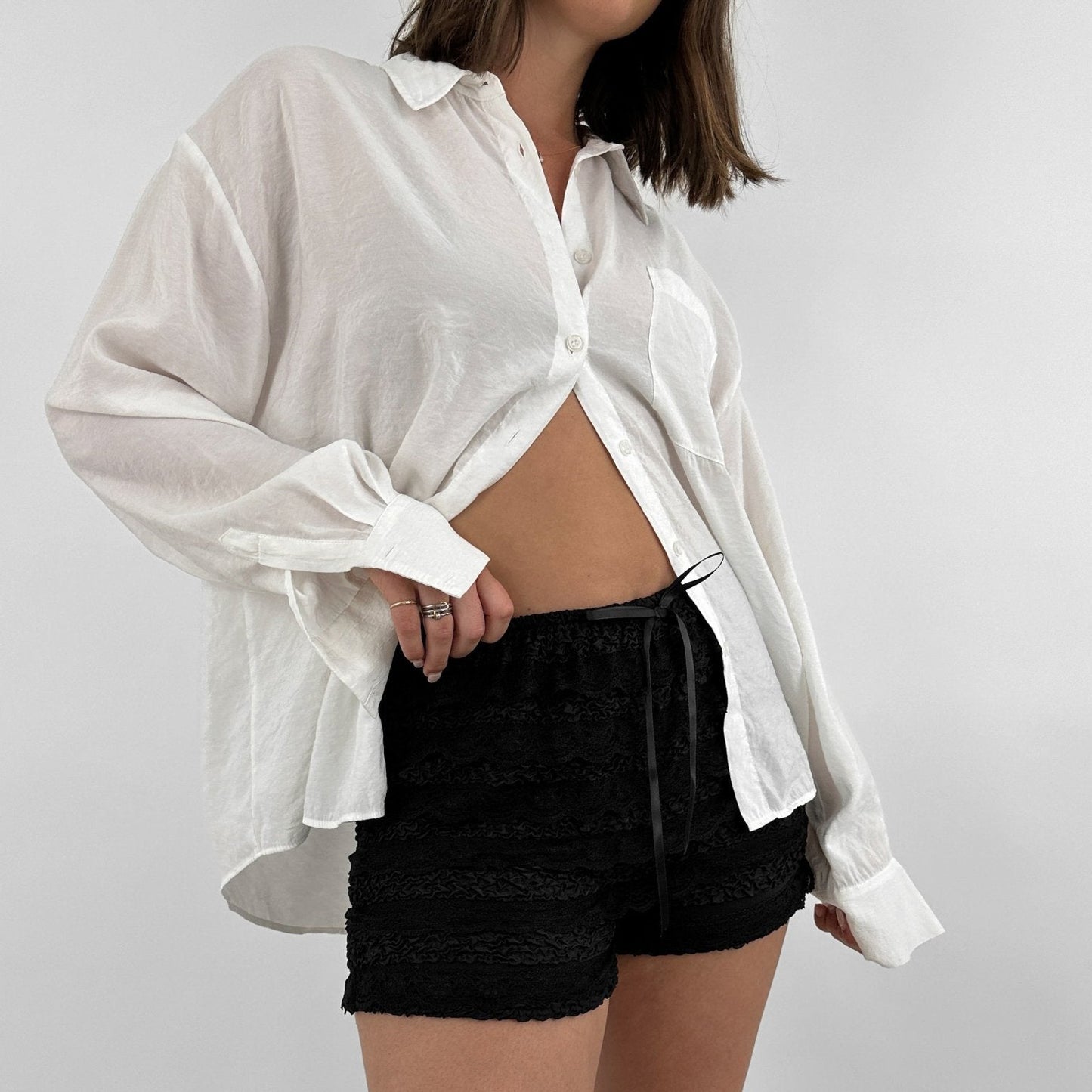 Sweet Beauty Lace Bow Millennium Style Shorts