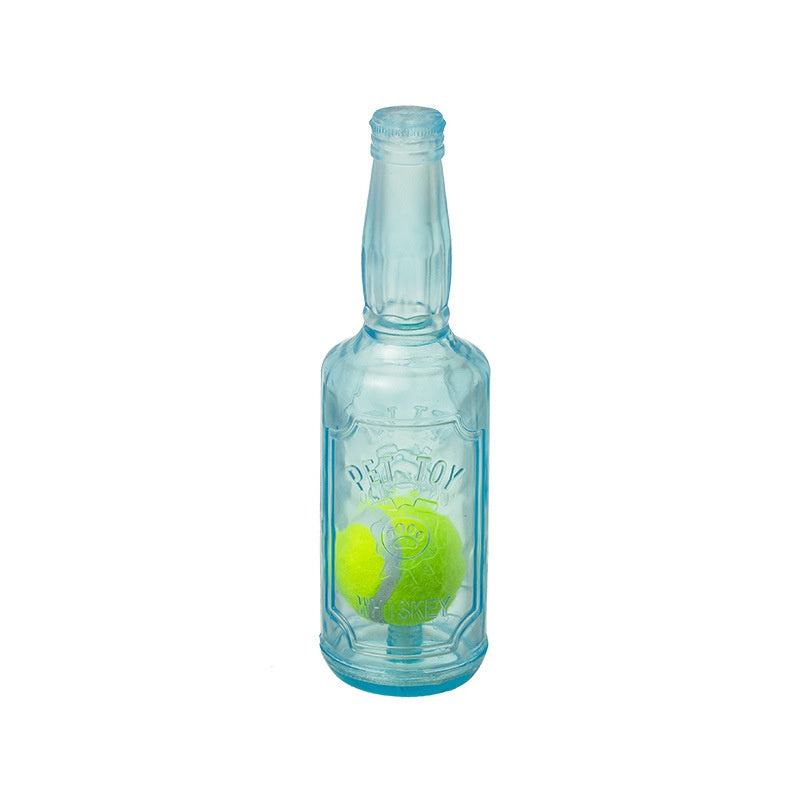 Pet Interactive Dog-Sounding Tennis Ball Bottle