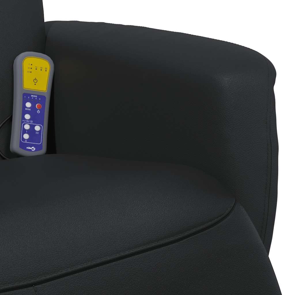 Massage Chair with Footrest Faux Leather