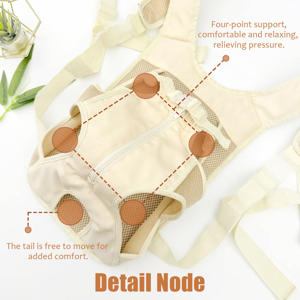 Portable Chest Harness Pet Carrier For Small And Medium-Sized Pets