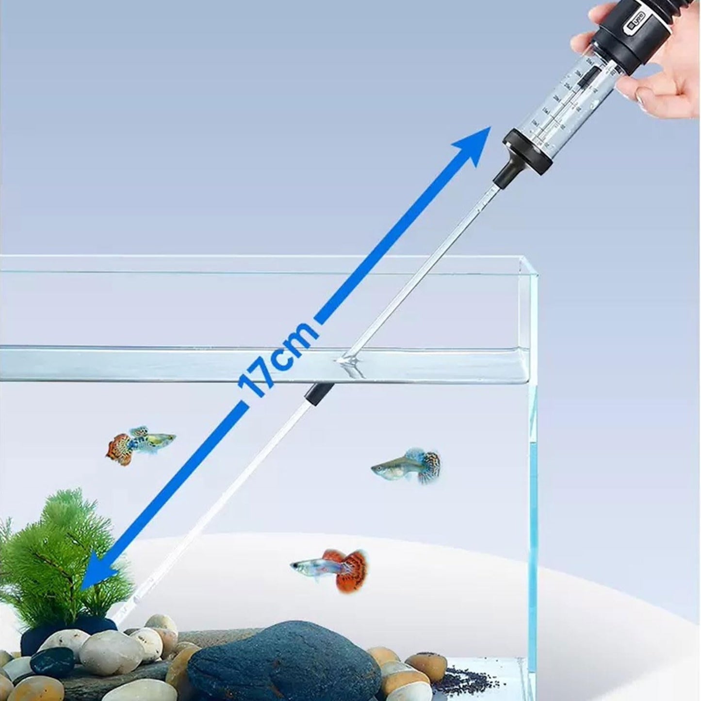 Carefree Fish Aquarium Siphon Upgraded Turkey Baster Fish Poops Collector Feeding Tube For Fish And Coral