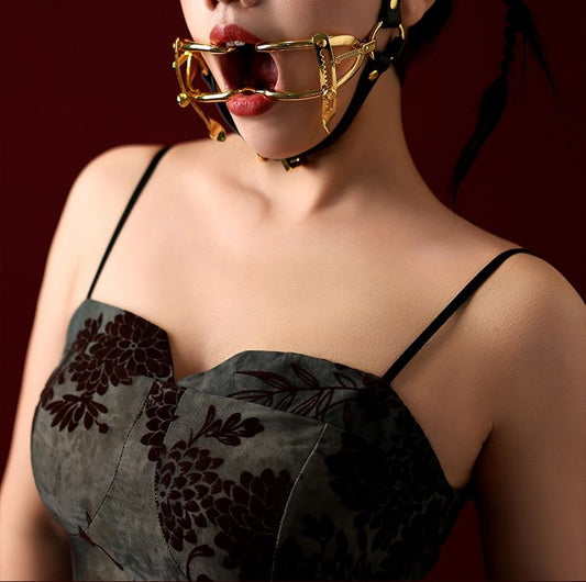 Metal Forced Mouth Cup Binding Smsex Toys Deep Throat Ball Gag