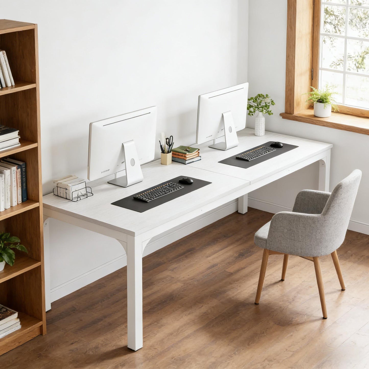 Dual Workspace Desk,Conference Table,Rectangle Computer Desk