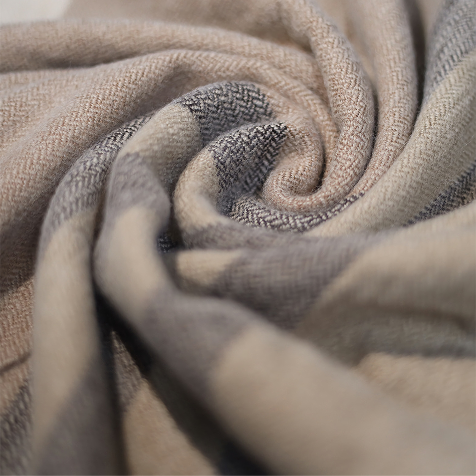 20 Wool Scarf Shawl Winter Warm Neck Scarf Shawl Fashion Stripe Women Gift AU
