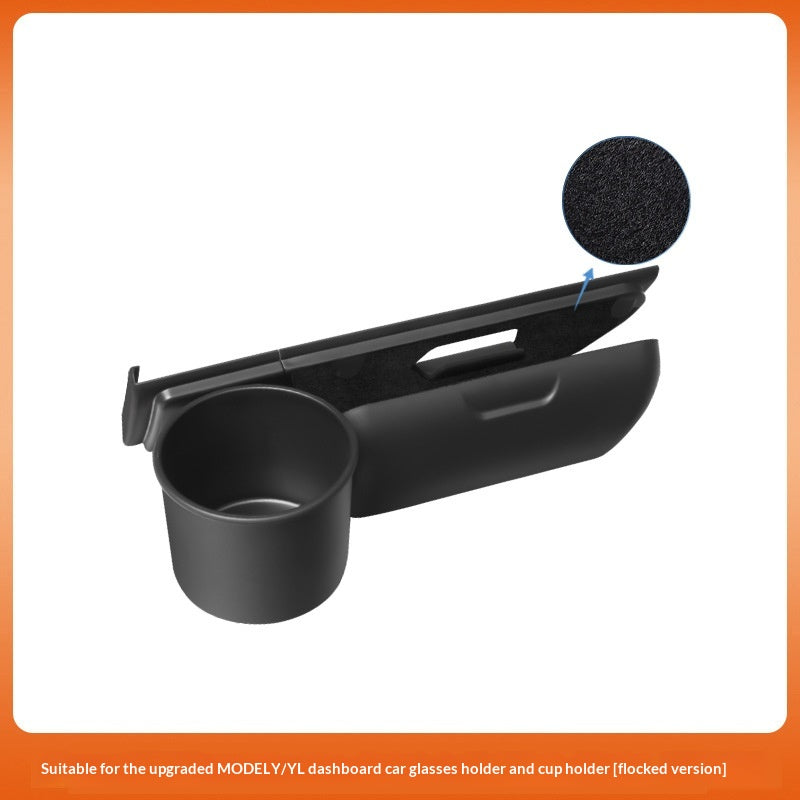 Suitable For Tesla In-car Eyewear Case And Cup Holder Accessories