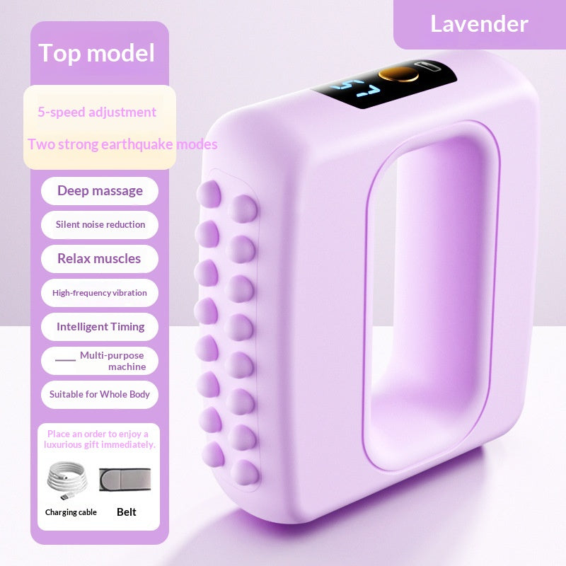Electric Fascia Ring Massager Full Body Slimming Deep Tissue Vibration Massage With Belt Adjustable For Fat Burning&Shaping