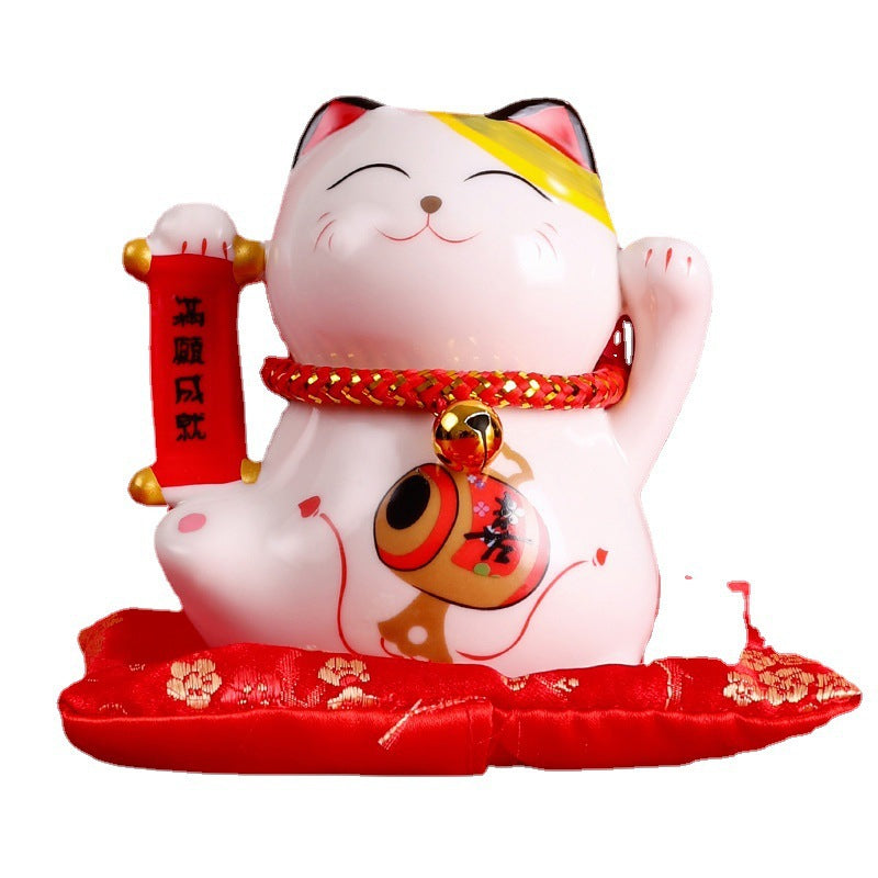 Creative Home Decor Ceramic Lucky Cat Ornament