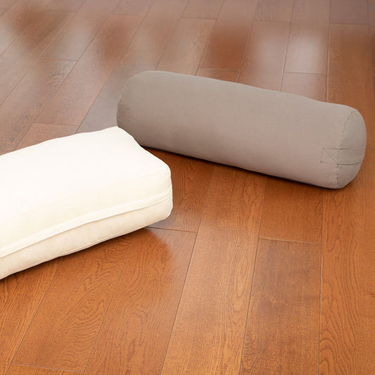 Home Pure Color Soft Comfortable Cylindrical Pillow Removable Yoga Cushion