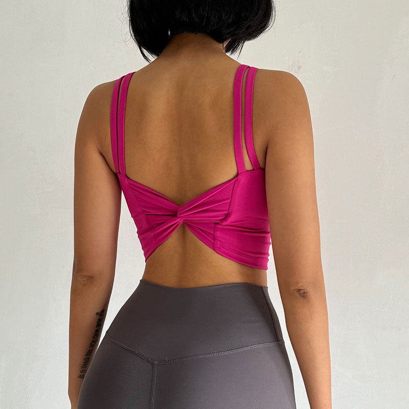 Sports Underwear Fixed Chest Pad Shockproof Running Yoga Bra