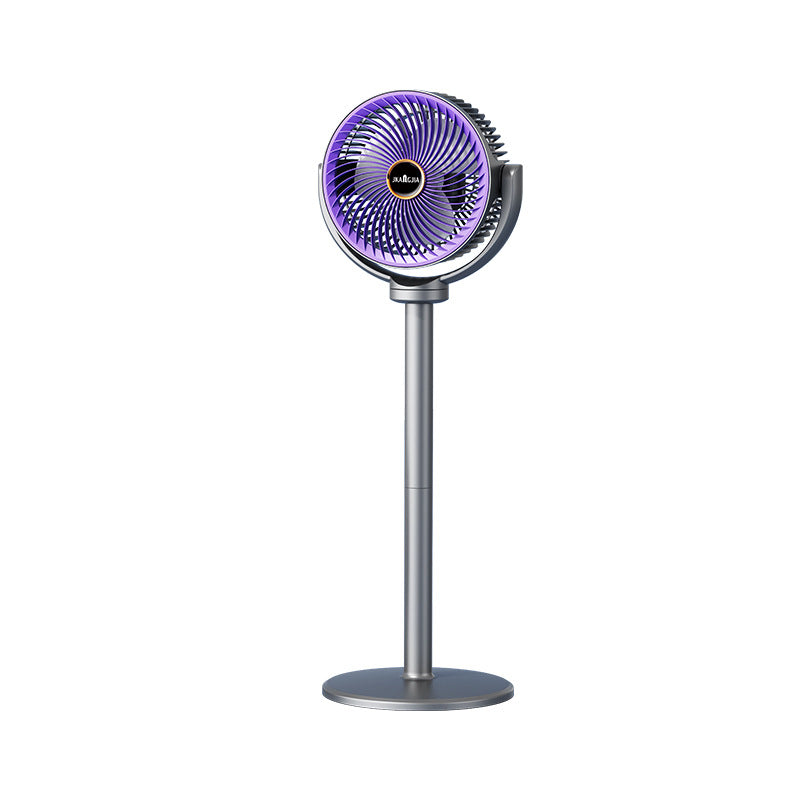 Portable Rechargeable Oscillating Desktop And Floor-standing Fan For Home Use