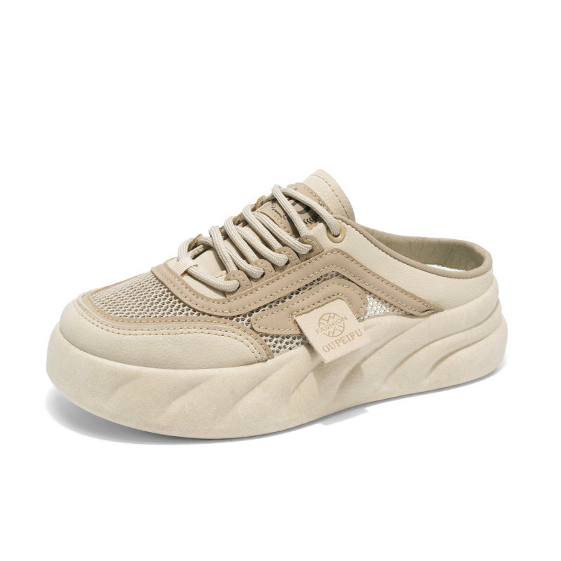 Womens Outdoor Korean-style Versatile White Shoes