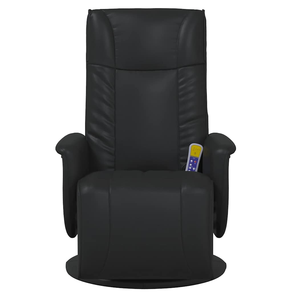 Massage Chair with Footrest, Faux Leather
