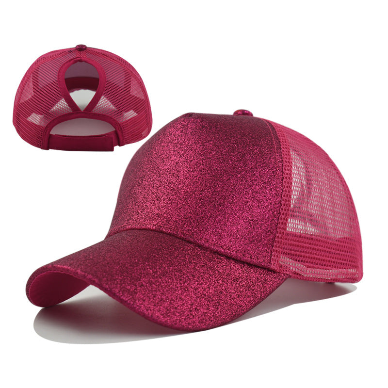 Women's Netting Breathable, Allowing Hair To Be Exposed. Fashionable And Simple Style Baseball Cap. Suitable For Sisters To Go Out And Do Outdoor Activities.