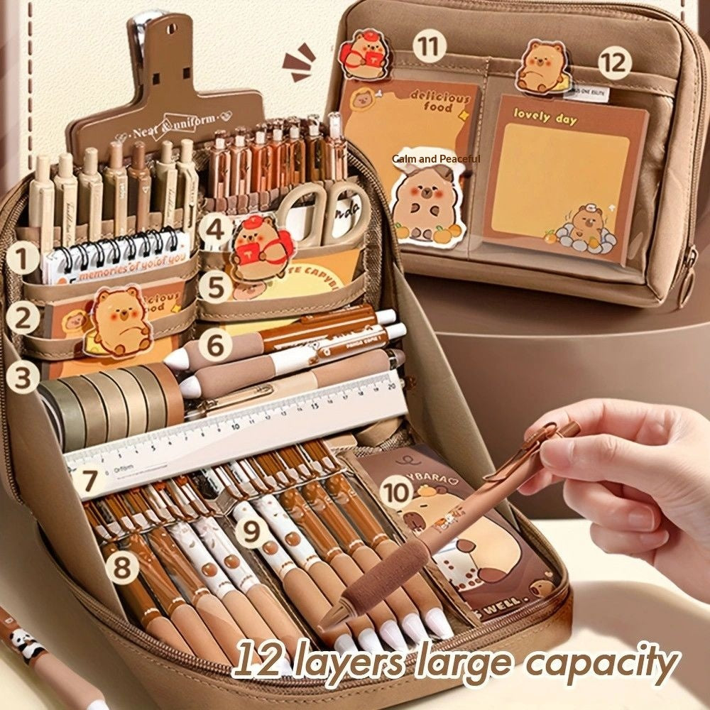 Capybara Stationery Gift Set High Styling School Supplies