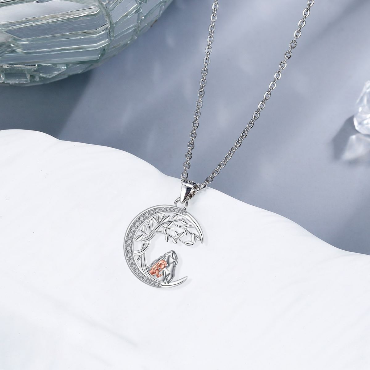European And American Style Jewelry Tree Of Life Pendant Female Accessories Mother And Daughter Necklace Mother's Gift