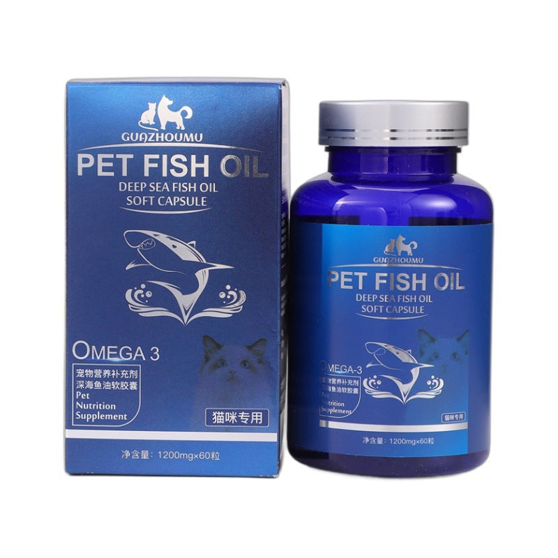 Pet Hair-Prevention Cod Liver Oil Dog Capsules