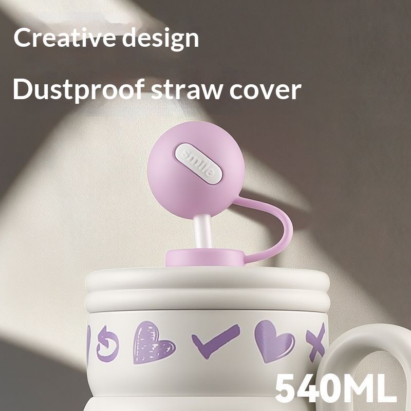 Ball-shaped Boba Milk Tea Cup With A Handle For Girls