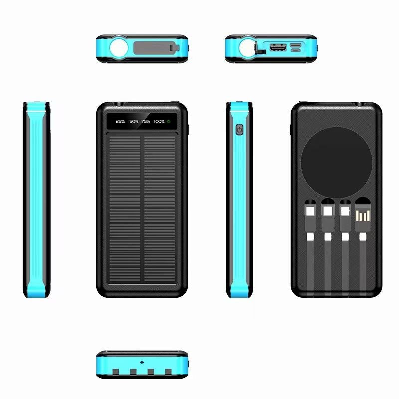 Solar Charging Unit With Cable Portable Waterproof