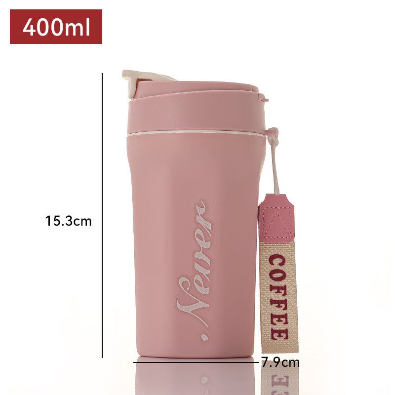 Double-Walled Portable Glass Coffee Mug For Home Use