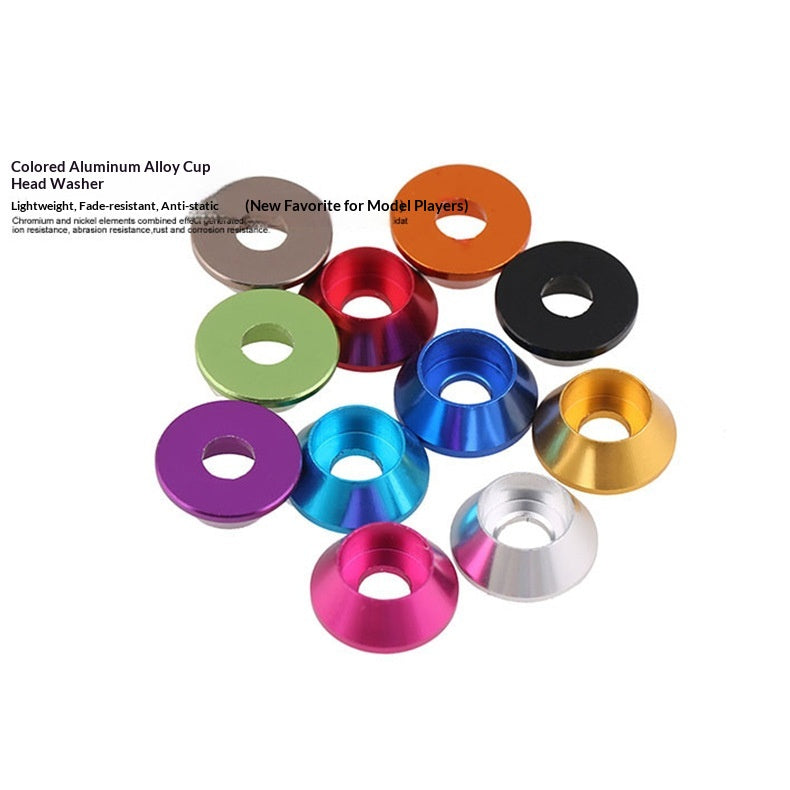 DIY 4WD Car Accessories Aluminum Alloy Washers With Countersunk Holes