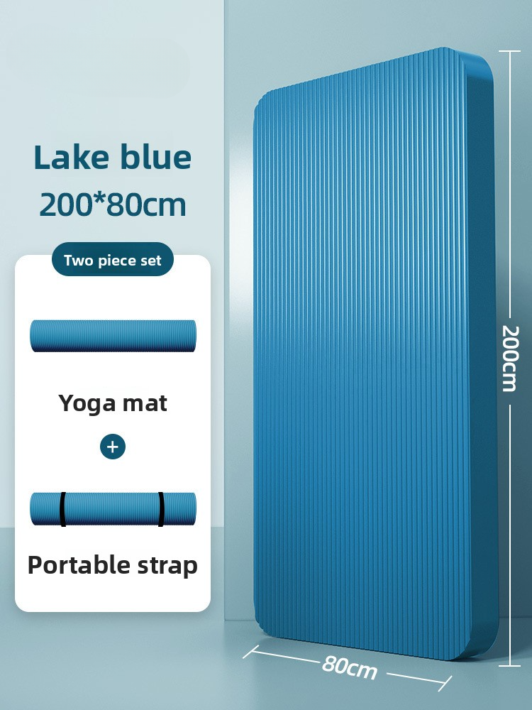 Non-slip, Extra-long, Extra-wide And Extra-thick Yoga Fitness Mat For Home And Gym Use