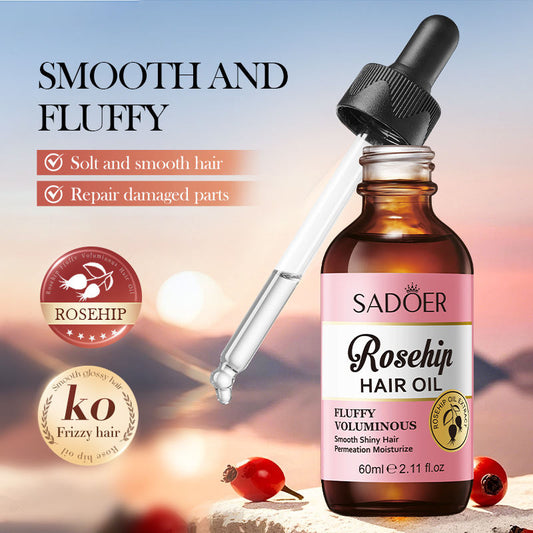 SADOER Hair Oil Rosehip Oil For Voluminous Lustrous Hair