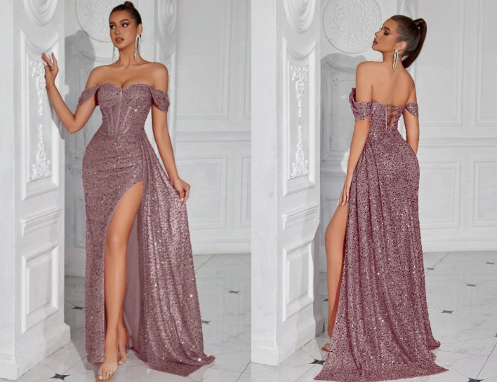 Best-selling Beaded Strapless Sexy Dress For Women
