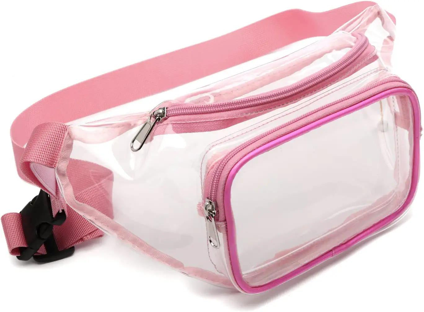 Eco-friendly Transparent PVC Waist Bag Outdoor Sports Crossbody Bag