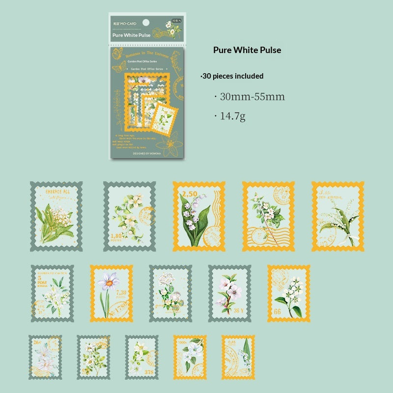 Stamp Gold-foil PET Sticker Pack For Bullet Journals