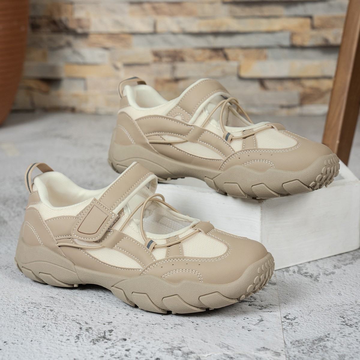 Women Korean Ballet Style Mary Jane Sport Sandals, 2026 New Spring Summer Platform Hook And Loop Trainer Shoes