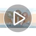 JISULIFE Handheld Mini Fan, Portable and Small with 3 Speeds, USB Rechargeable Battery Operate for Outdoor, Indoor, Makeu...