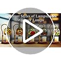 Candle Warmer Lamp - Electric Candle Lamps Timer Dimmer, Sunflower Tiffany Style Stained Glass Candle Warming Lamp Compati...
