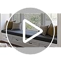 Olliwand Custom Size Cushion Cover,Replaceable Bench Cushion Cover,80+ Colours for Indoor/Outdoor/Patio Cushion Covers