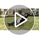 FORFOX Adjustable Portable Folding Camping Chair with High Back, Side Pockets, Headrest, Lightweight Lawn Chair for Outdoo...