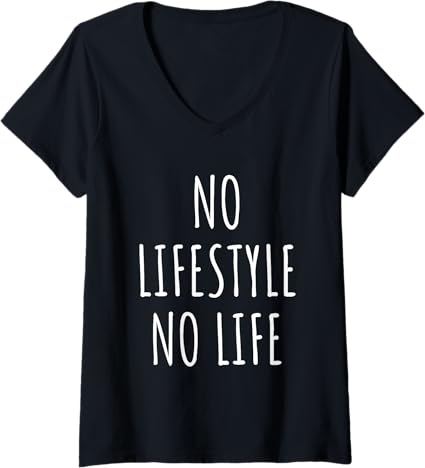 Womens Lifestyle Lover Wellness Trends Motivation Personal Growth V-Neck T-Shirt