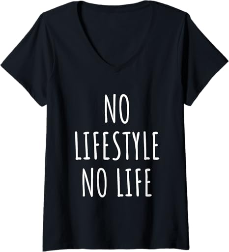 Womens Lifestyle Lover Wellness Trends Motivation Personal Growth V-Neck T-Shirt