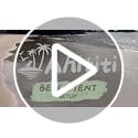 Ahititi Beach Tent Sun Shelter Beach Canopy Tent Sun Shade Pop Up 10x10 UPF50+ with 8 Sandbags-2 Sand Shovel-Portable 4 Al...